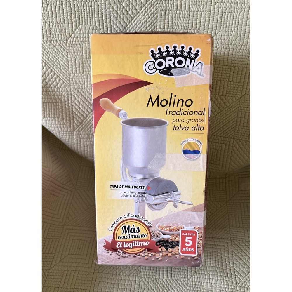 Corona Molino Tradicional High Hopper Manual Grain Mill – Made in Colombia